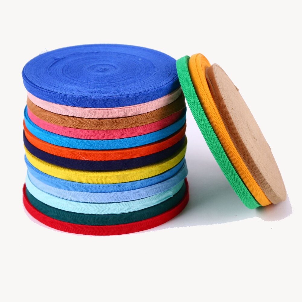 1cm 50Meter Gurtband NäHenne Band Baumwolle Fischgräzehn Hemd Krawatte Einfassung Rohrleitungen Gürtel Baby Decke Heimat Textil- freundlicher kleidung