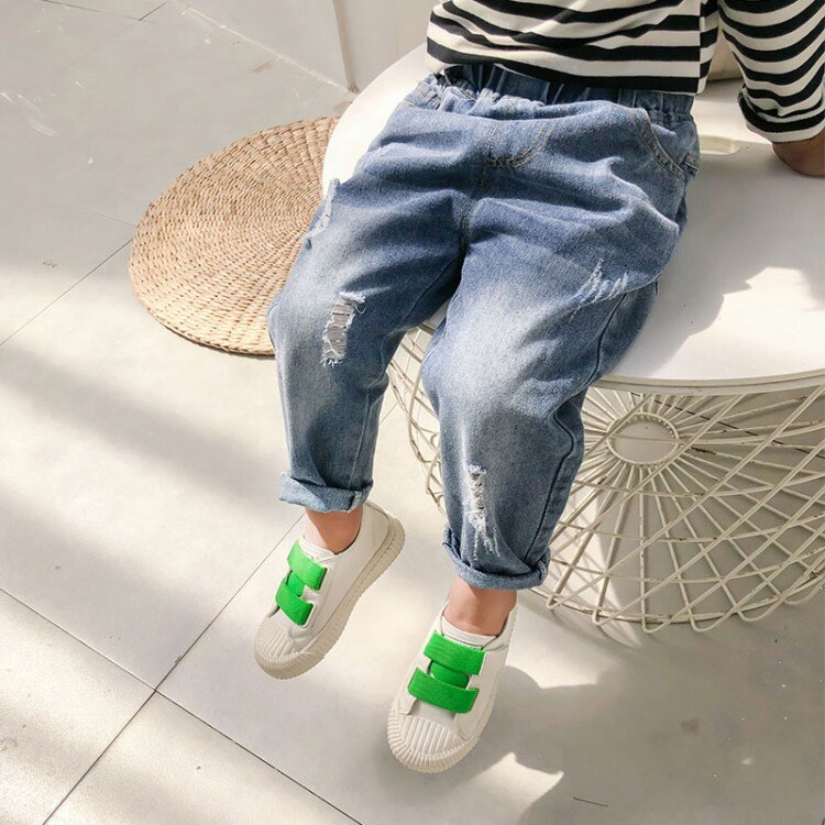Abbigliamento per bambini ragazzi Jeans larghi Harlan pantaloni classici abbigliamento in Denim per bambini Trend pantaloni lunghi pantaloni Casual per neonato