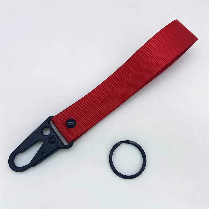 Universele Auto Sleutelhanger Lanyard Ophangriem Met Metalen Sleutelhanger Sleutelhanger Sleutelhanger Lanyard Voor Jdm Auto Motorfiets Sleutelhanger Sleutelhanger: GRIJS