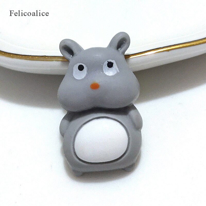 10 pz/borsa additivi melma Charms resina carino grasso Mouse forniture Kit fai da te Filler per lanuginoso chiaro cristallo melma: 10pcs D