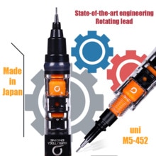 1pcs uni M5-452/M5-450T/M5-559 Kuru-toga mechanical pencil Automatic Pencil 0.5mm Rotating lead student office