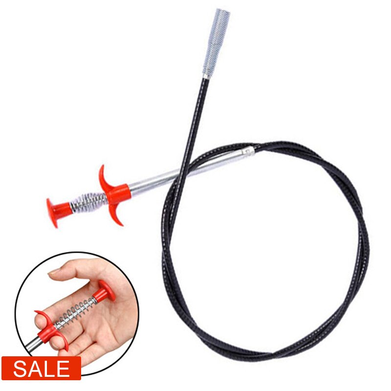 85cm muddringsverktyg för fjäderrör, dräneringsorm, avloppsrengöringspinnar, täppborttagningsverktyg för kök (160cm finns)