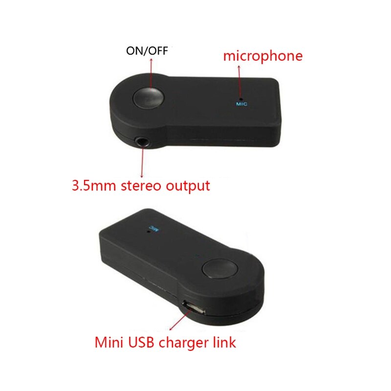 AUX3.5mm Jack Bluetooth-compatible Receiver Car Wireless Adapter Transmitter