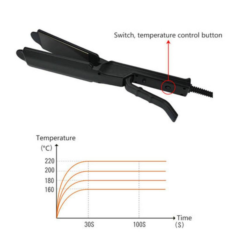Plattång kam fyra växlar temperaturjustering keramisk turmalin joniskt plattjärn planchas de pelo profesional