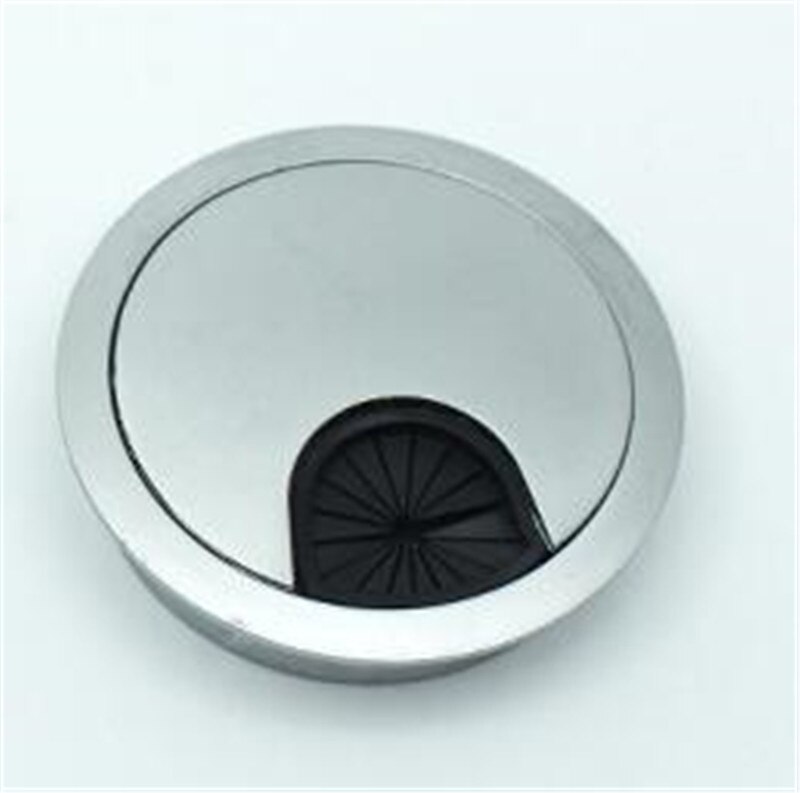 KK & FING-Cubierta de orificio para Cable de escritorio, Base de 50-80MM, ojal para mesa de escritorio de ordenador, puerto de Cable, cubierta de orificio para Cable, herrajes para muebles, 1 ud.: Blanco y negro / 53 mm