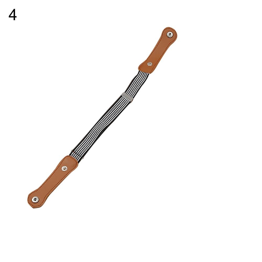 Curea elastica fara catarame femei pentru blugi fara catarama, sansths centura confortabila invizibila fara umflatura fara batai de cap: Copii alb-negru