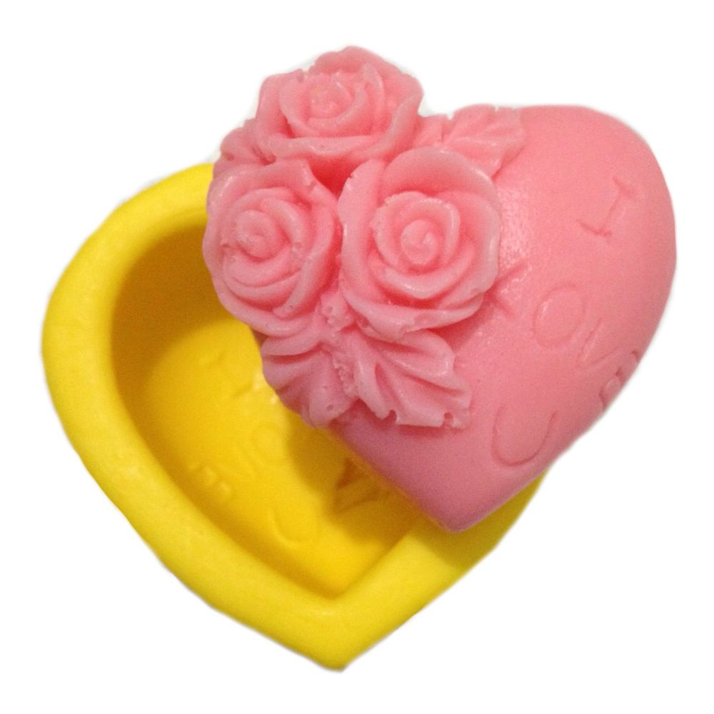 Simo I Love You Heart Soap Scented Stone for Silicone Mold