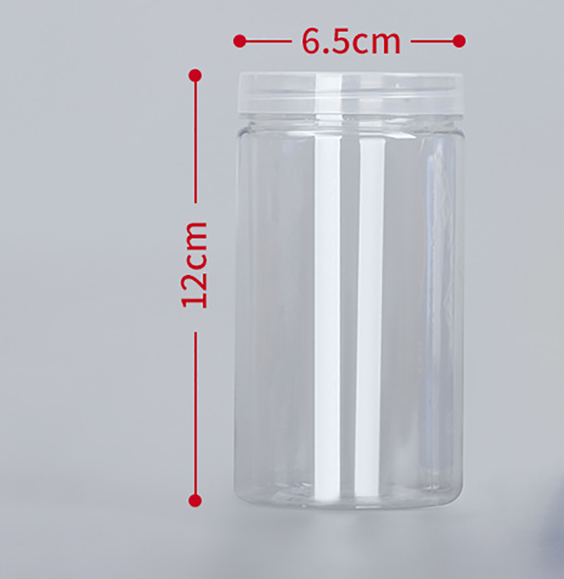 Transparenter versiegelter Tank Lebensmittel versiegeltes Glas mit Deckel Kunststoff kreisförmige Aufbewahrung eimer Dosen Nussglas Sonstiges Getreide tank: Schokolade