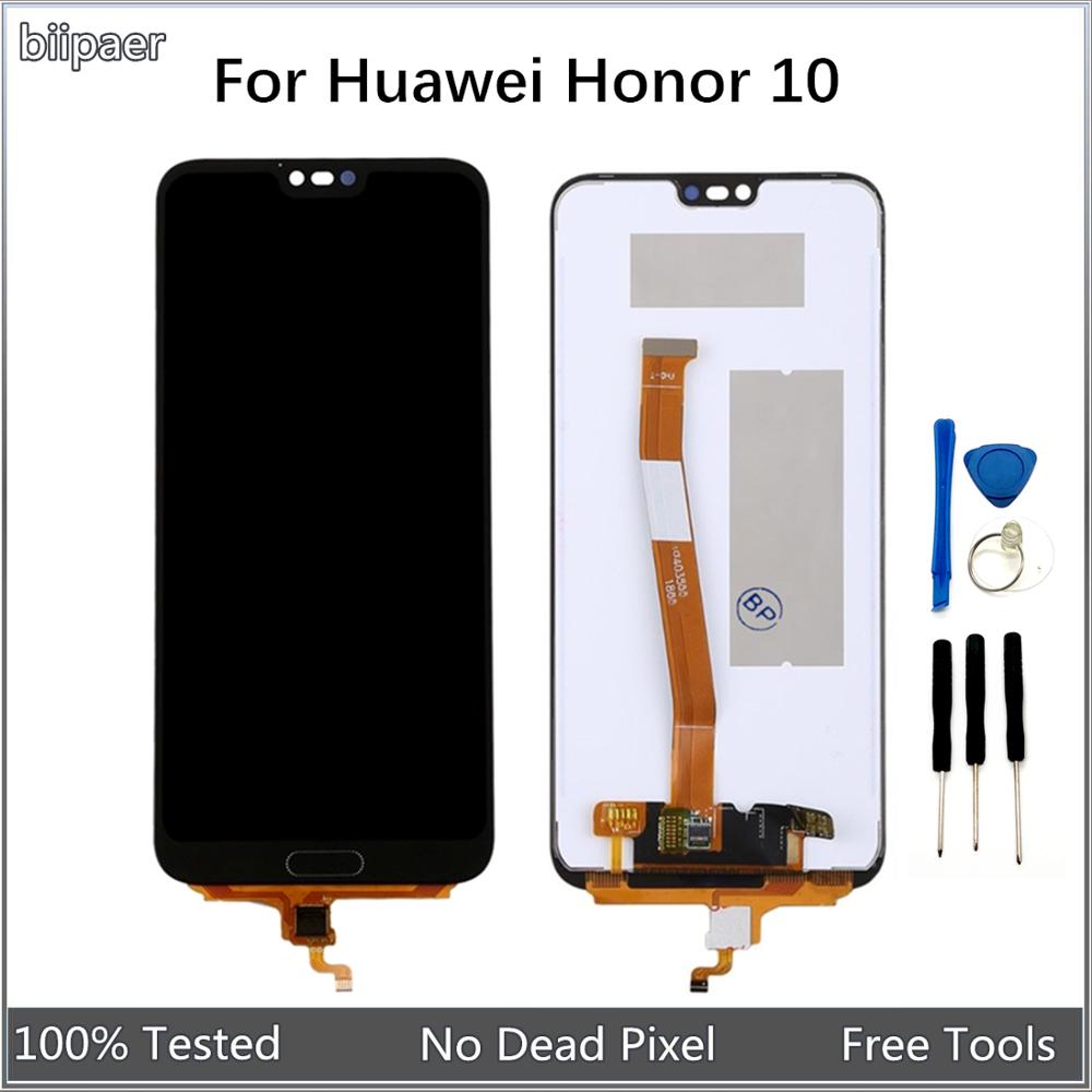 5,84 LCD Für Huawei Honor 10 LCD Anzeige Touchscreen Digitizer Montage Mit Rahmen Für Huawei Honor 10 Kol-AL10 Kol-L29 Kol-L19