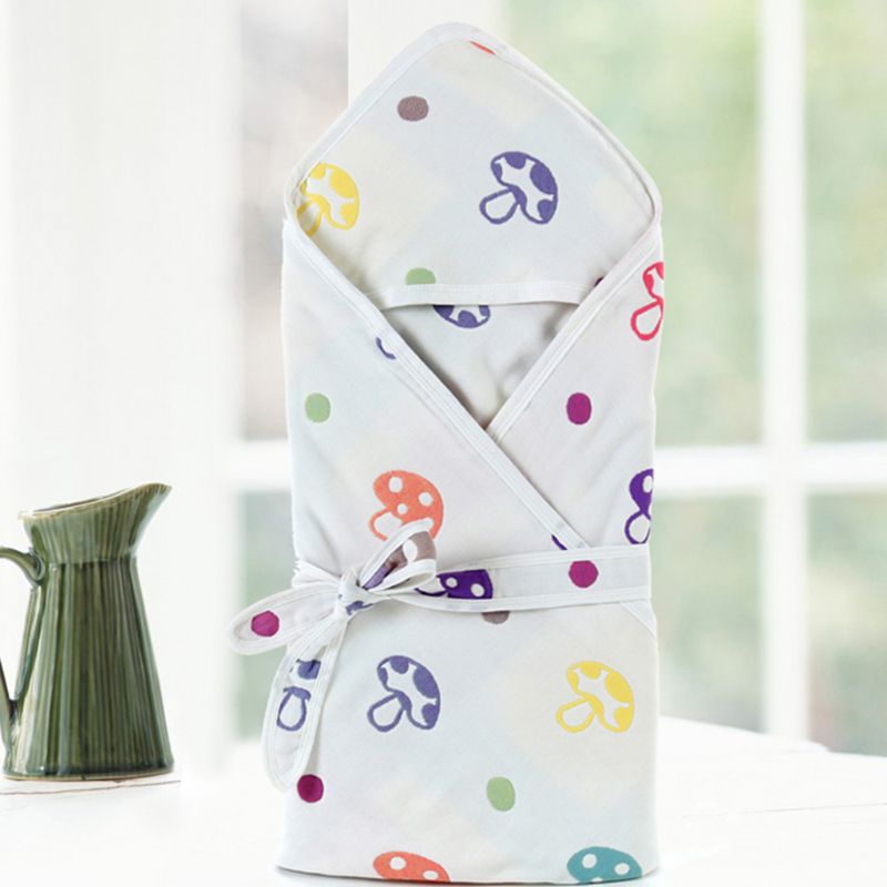 Baby Inbakeren Winter Wrap Slapen Zachte Katoen Vierkante Deken Infant Peuters Badjas Handdoek Leuke Cartoon Patronen: pattern I