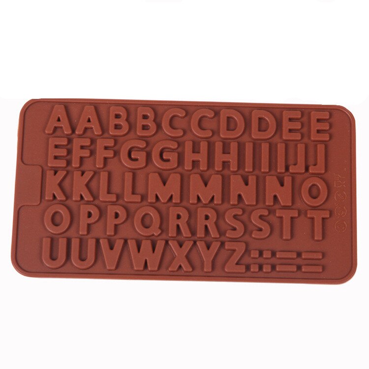 3D Hoofdletters Silicone Mold Alfabet Chocolade Fondant Mallen Fondant Taart Decoreren Gereedschappen Suikerpasta Candy Mallen: 9509