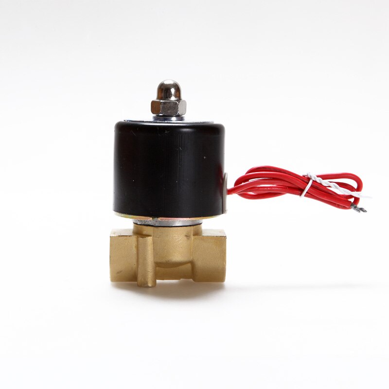 Elektrisk magnetventil vann luft n /c 2 -veis 3/8 "  ac 220v 2 w 040-10 legeringshus  dc12v 24v ac110v 220v legert vannventil