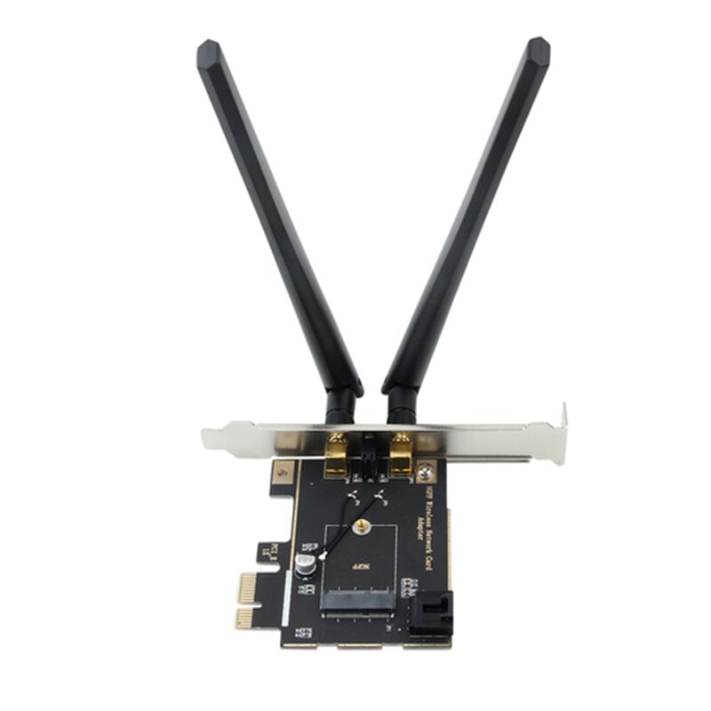 Wifi 6 Intel AX210 AX200 9260 8265 8260 M.2 Pci Express 1X Draadloze Adapter Converter Antenne Ngff M.2 Wifi Bluetooth Kaart