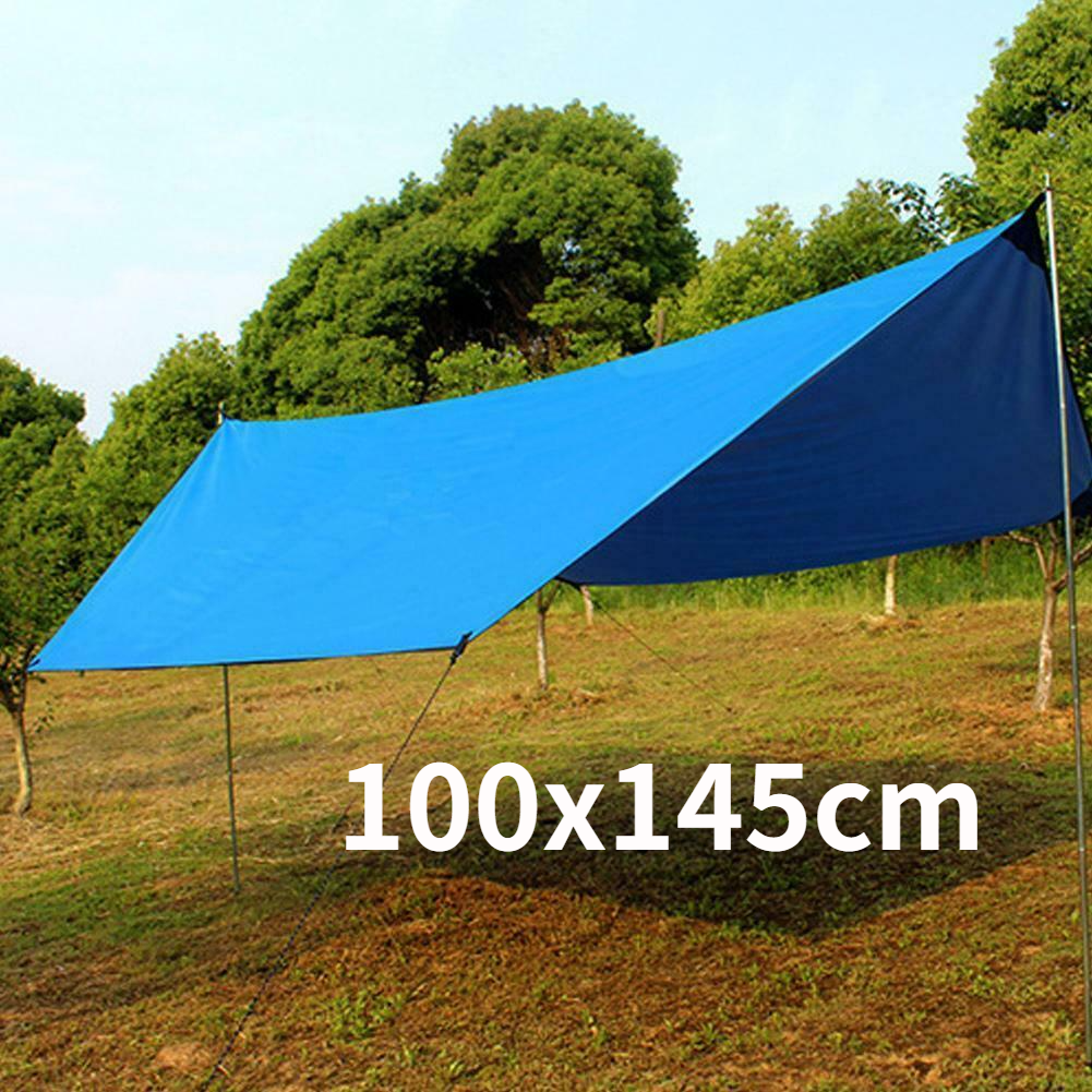 Bâche Imperméable De Camping 9m² - Voile D'ombrage/ Hamac - Toile Camouflage - Polyester