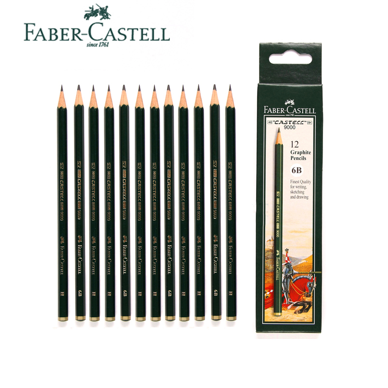5/16 stk/parti faber castell 9000 blyant kunst grafit blyanter til tegning skrift skygge skitse sort bly kunst forsyninger
