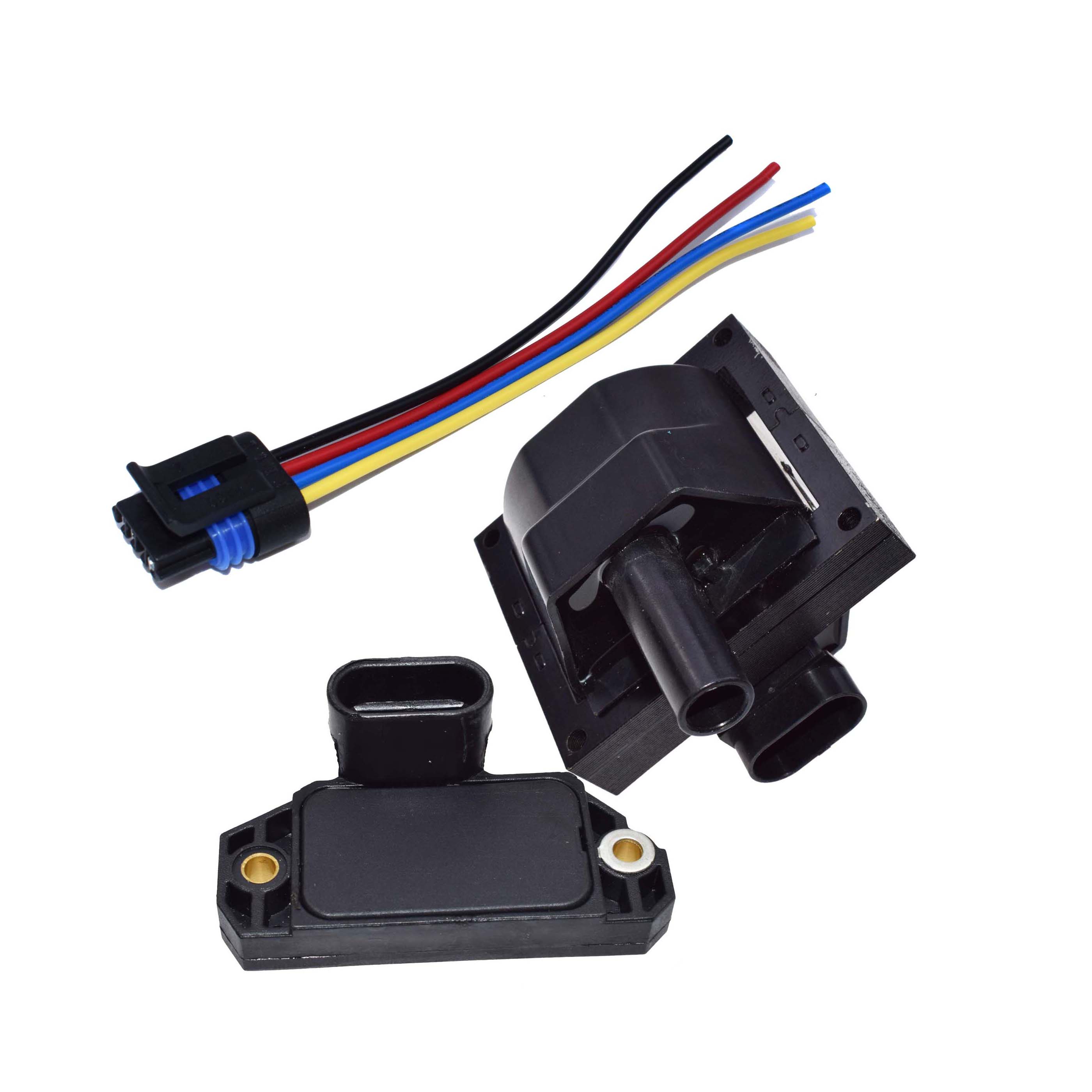Ignition Control Module &amp; Coil Pack + Connector Plug Voor Gmc Buick Cadillac Chevrolet Pontiac 4.3L 5.7L 5.0L 7.4L LX381 DR178: Kit 002