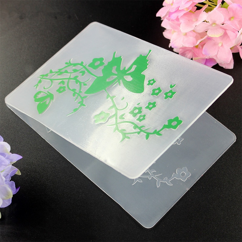 YLEF108 Leaf Frame Plastic Embossing Folder For Scrapbook Stencils DIY Photo Album Cards Making Decoration Scrapbooking Tool