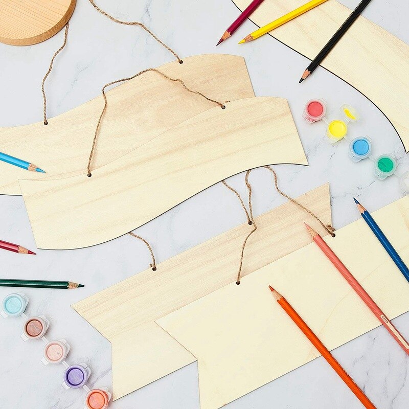 DIY Wooden Party Direction Sign Party Favor Guestbook Sign Wedding Decoration kids School Create Idea