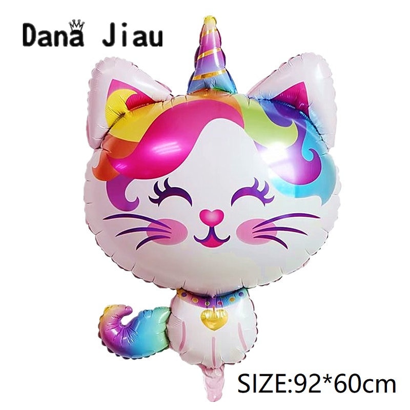 Dana Jiau Roze eenhoorn regenboog kat folie Ballon vis mermaid verjaardagsfeestje decoratie Baby shower party mooie dier Ballon