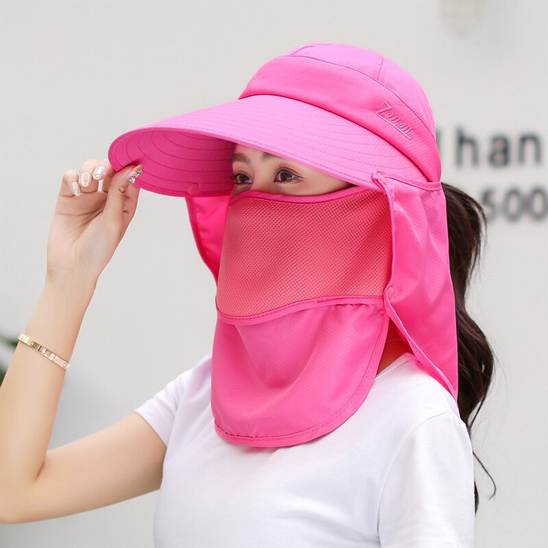 K117 Women's Outdoor Summer Sun Hat, Big Brimmed hat, Cycling, Doing Farm Work, Sun Protection, UV Protection Face Sun Hat