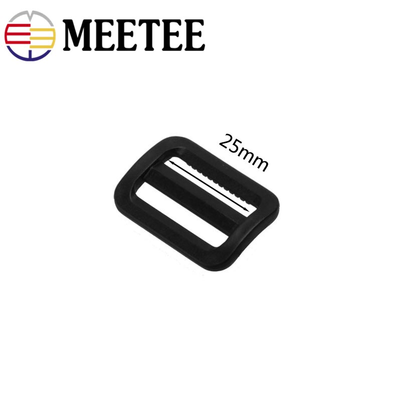 Meetee 25mm,32mm,38mm,50mm plastjustera spänne ryggsäck bagageväskor remmar plastbältesspännen för fästtillbehör