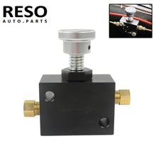 Brake lock Manual Brake line Lock hydraulic brake park lock Pressure Holder Inlet and outlet 1/8 NPT for Disc Drum Black