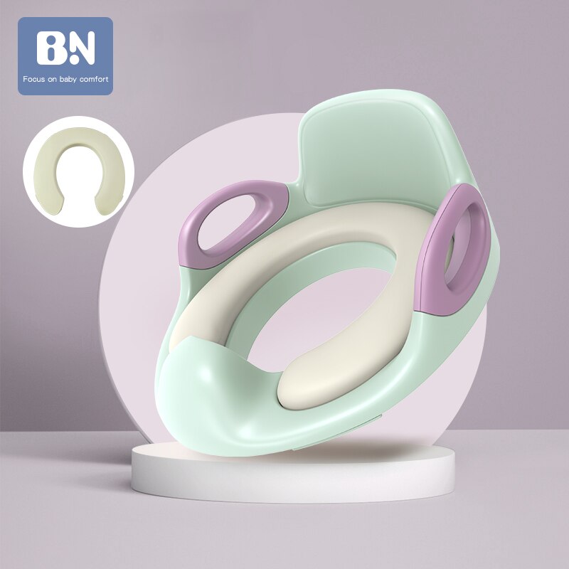 Folding Baby Potty Infant Kids Toilet Training Seat with Adjustable Ladder Portable Urinal Potty Training Seats for Children Bab: Peppermint