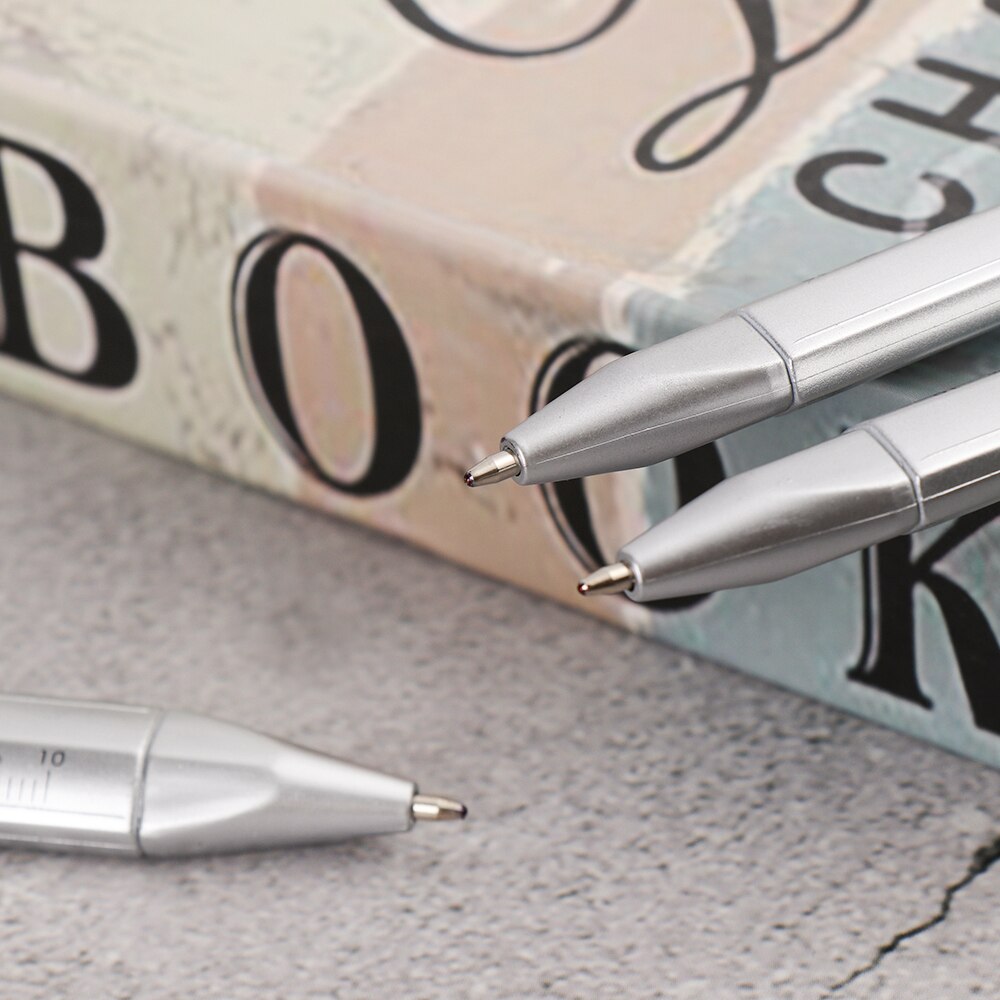 Multifunction 0.5mm Gel Ink Pen Vernier Caliber Roller Pen Stationery Ball Point School Office Supplies With Scale Ruler