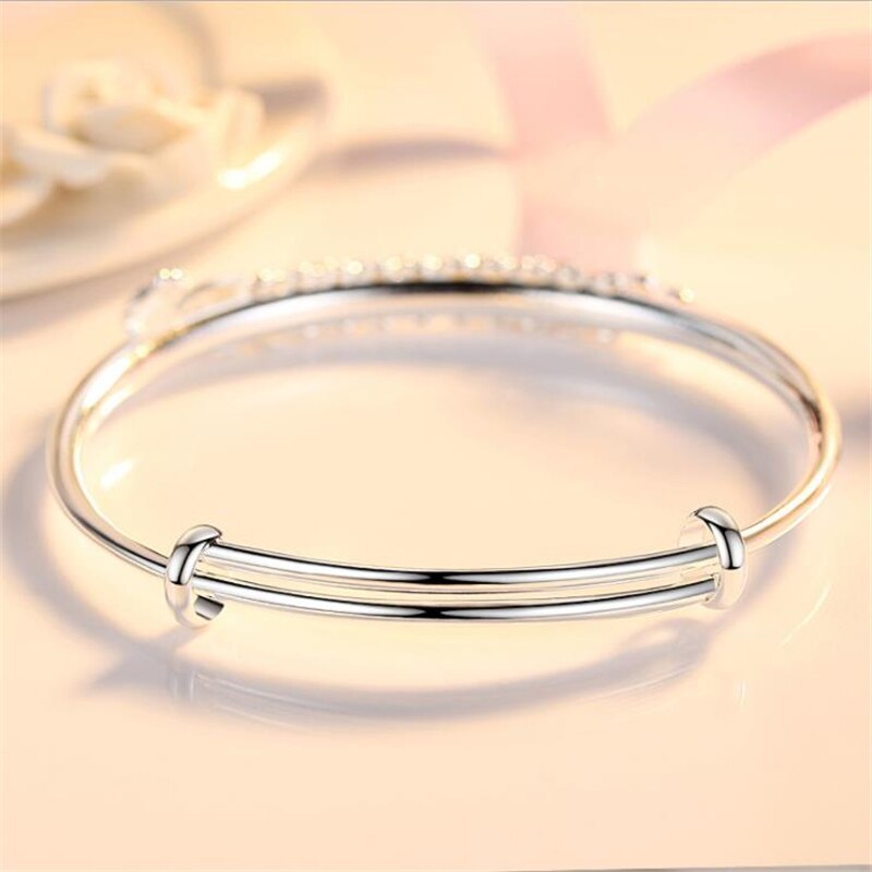 Kofsac Elegante 925 Sterling Zilveren Armband Voor Vrouwen Sieraden Verstelbare Prachtige Pauw Armbanden Lady Anniversary Accessoires