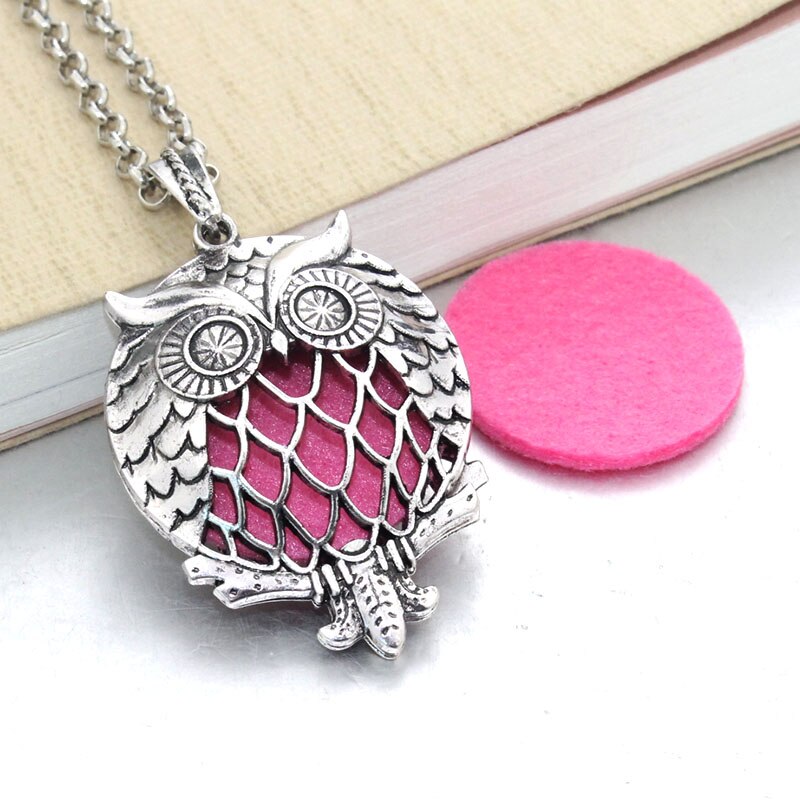 Hollow Necklace Aromatherapy Locket Essential Oils Diffuser Locket Necklace Perfume Pendant Dream Catcher Necklace 031216: 031416