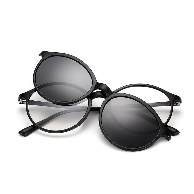 5 Pcs Magnetische Clip Zonnebril Mannen En Vrouwen Bril Met Gepolariseerde Brillen Bijziendheid Optische Reading Frame Met Pakket