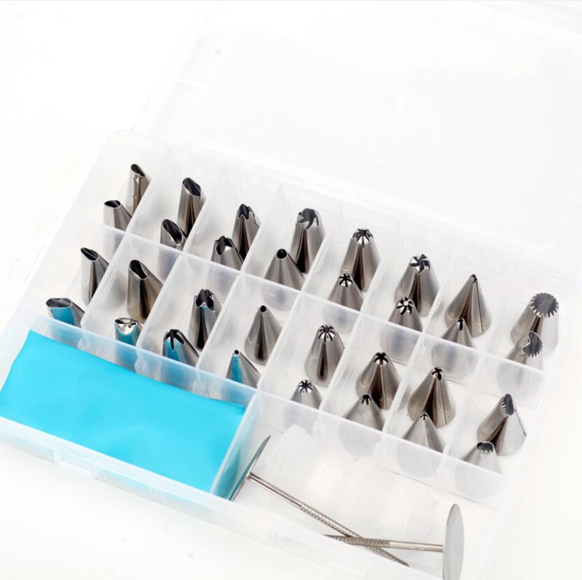 40 Uds. Boquillas para pastelería, herramientas de decoración de pasteles, boquillas para tarta casera crema de tienda, boquillas para decoración de repostería, boquillas para hornear: 38pcs