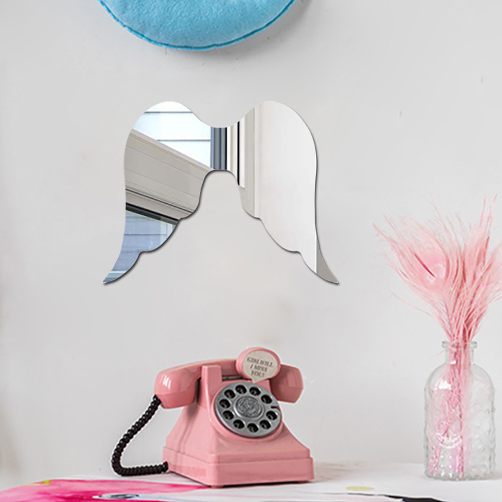 Nordique acrylique miroir dessin animé mur caméra accessoires enfants chambre décoration murale dessin animé décor miroir salle de bain bébé chambre miroir