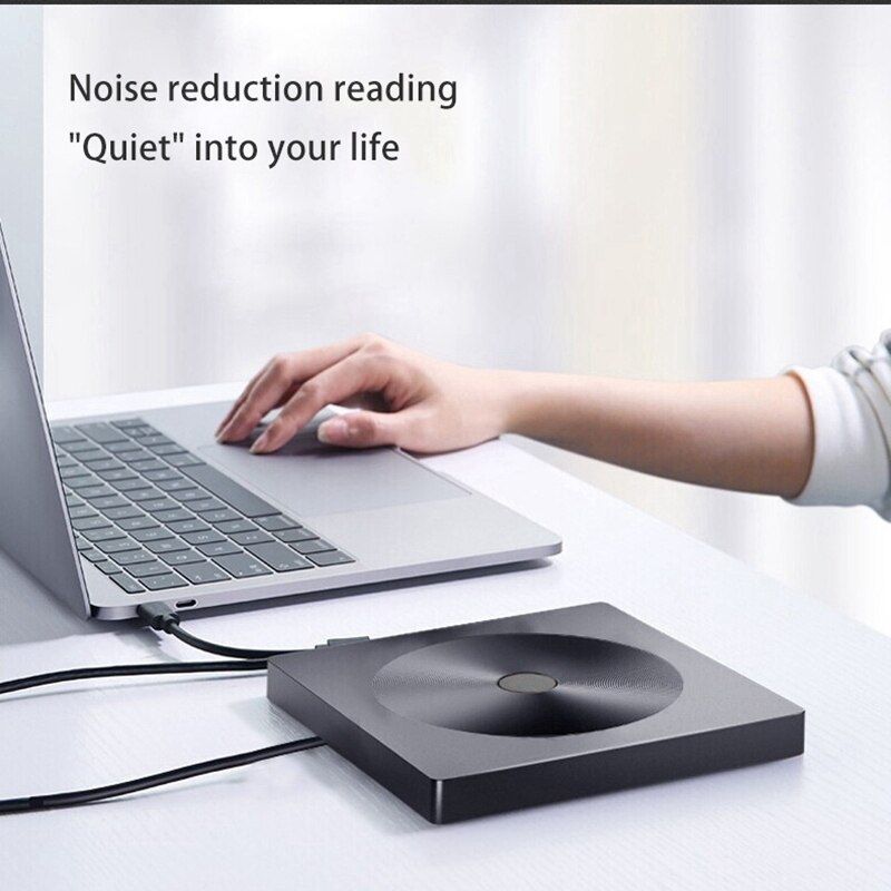 Usb Externe Cd/Dvd Drive Hoge Snelheid Ultra-Dunne Type C Draagbare Drive-Gratis Cd Films Spelers voor Laptop Pc Windows Mac