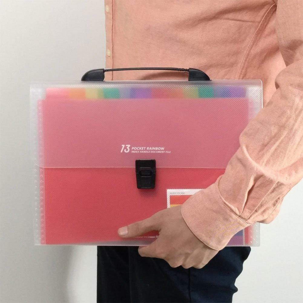 Opslag 13 Pocket Expandable, Letter Size multifunctionele Papers hand Accordeon A4 Plastic Bestand Zak Map Pocket
