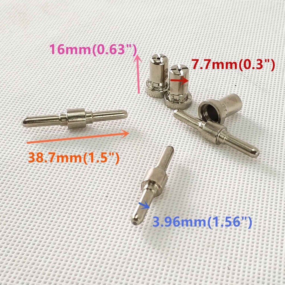 40pcs Plasma Cutting Torch Consumable Cutting Extended Long Plasma Cutter Kit 40A PT31 Plasma Torch Tip Electrode Nozzle