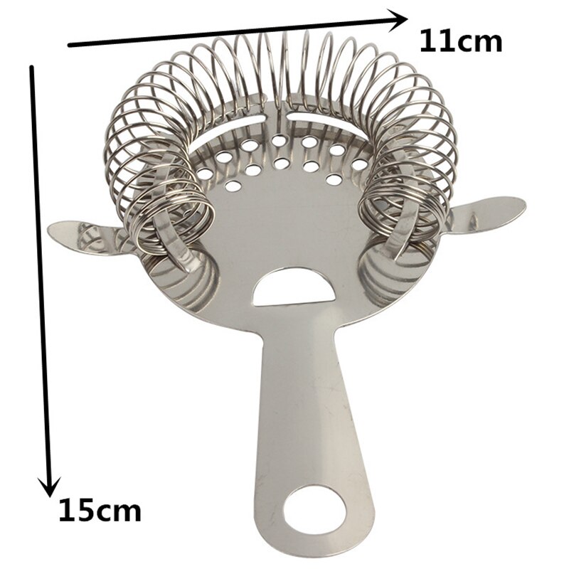 4-Prong Bar Strainer Stainless Steel Cocktail Strainer Bar Accessories for Bartenders and Mixologists