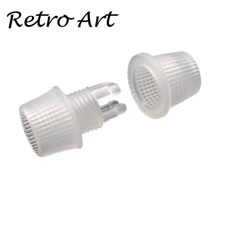 Threaded Cord grip plastic strain relief Wire Cap Lamps light Socket Cord Grip Strain Relief: 033-Transparent