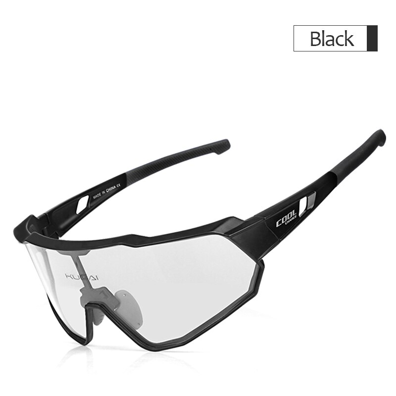 CoolChange Meekleurende Fietsen Bril Running Outdoor Sport MTB Bike Zonnebril UV400 Mannen Vrouwen Road Fiets Bril Brillen: Photochromic-Black