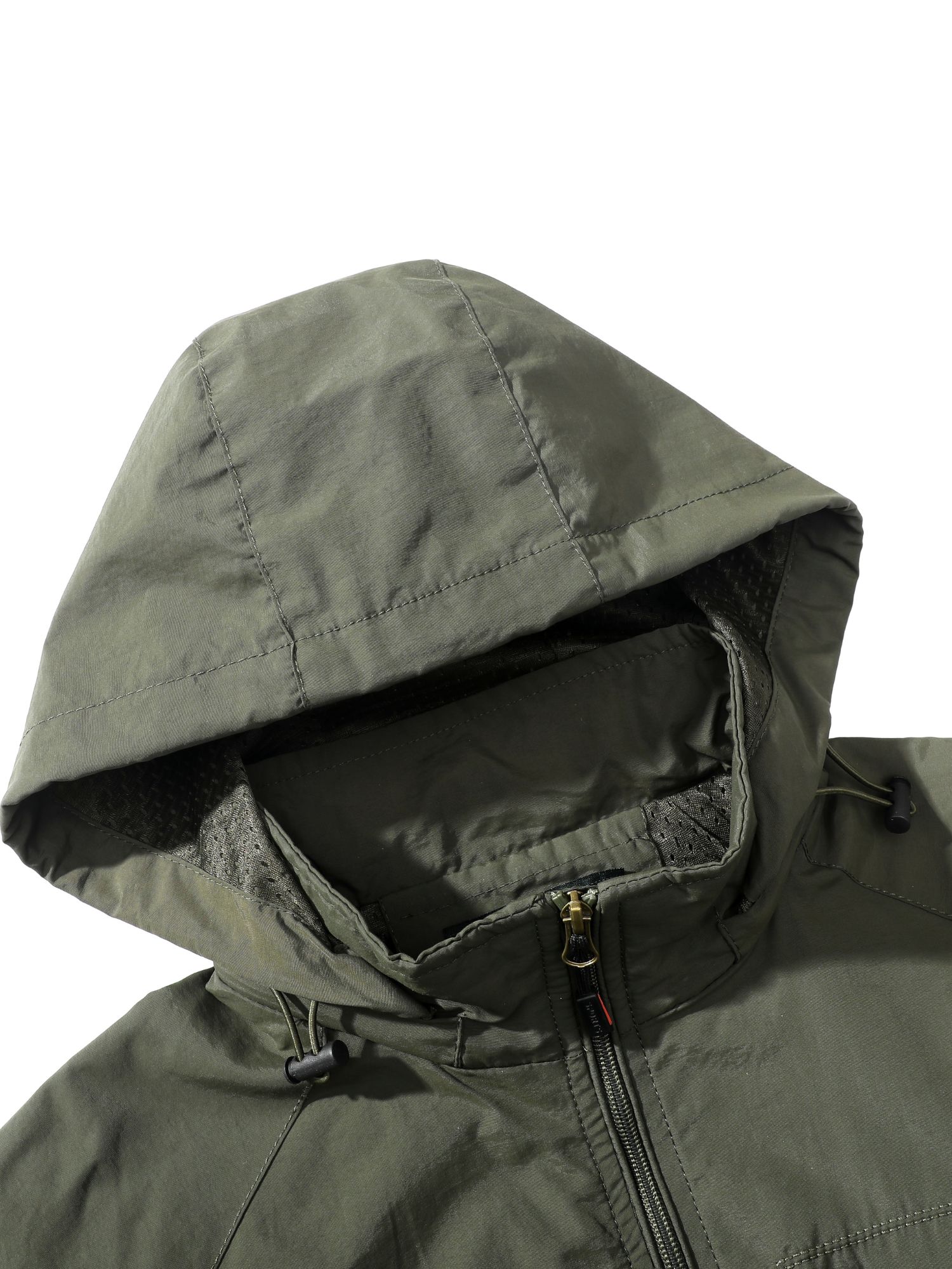 Caminas al aire libre para hombre, deportes, ocio, impermeable, resistente al viento, multibolsillos, sombrero desmontable, chaqueta, chaqueta