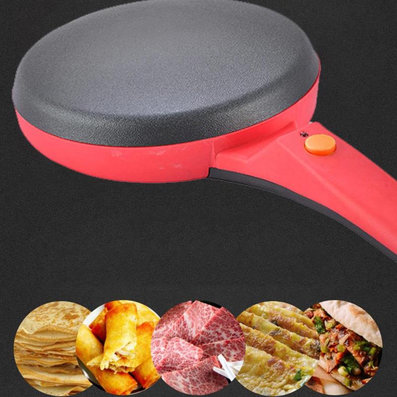 220V Non-stick Electric Crepe Maker Pizza Maker Pancake Maker Crepe Making Pan Household Kitchen Tools Cooking Pan