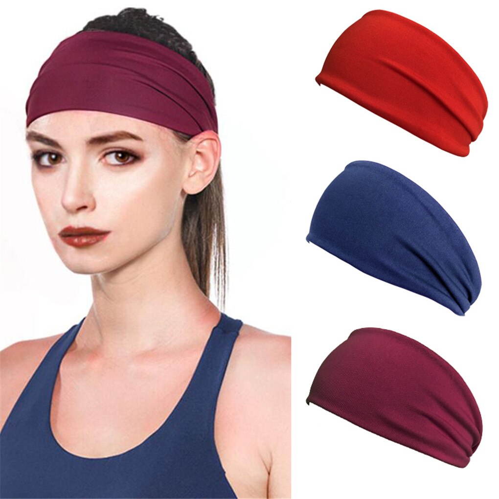 14 farger unisex absorberende sykling yoga sport svette pannebånd svettebånd for menn kvinner yoga hårbånd hodet svettebånd