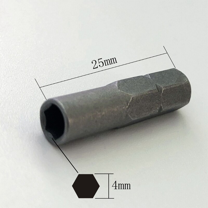 Præcision bits sæt skruetrækker 6.35mm 1/4 &quot; indstik bit adapter  to 4mm bit hex holder 1 stk ekstra hård skruetrækker