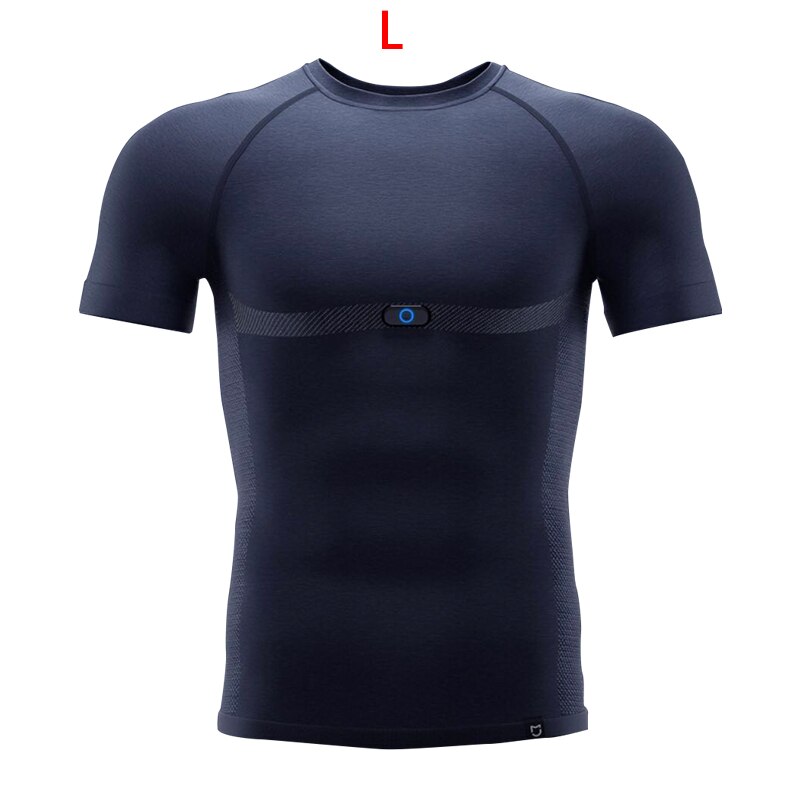 Xiaomi mijia sports ecg t-shirt med pulsmåler elektrokardio t-shirt smart adi ecg chip træthed dybde analyse vaskbar: L