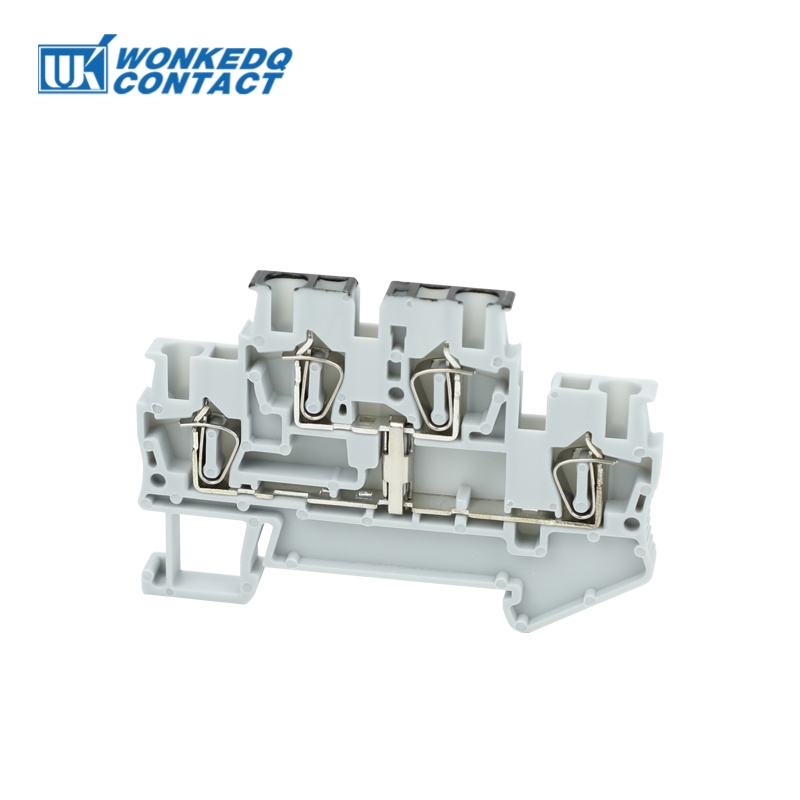 STTB 2.5-PV Double Level Terminal Block Equipotential Bonding 2.5mm² Spring-cage DIN Rail Connector Electric STTB2.5-PV