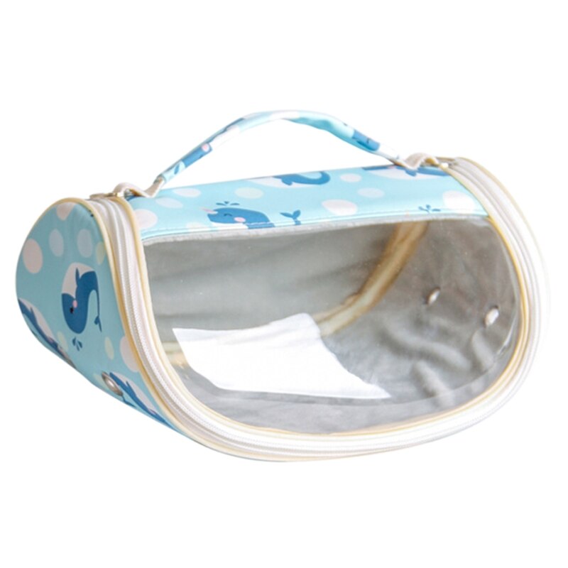 Soft-Sided Pet Travel Carrier for Comfort Portable Foldable Pet Bag Airline Approved: blue whale