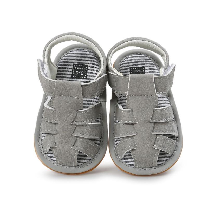 4 farben Baby Sommer Schuhe Kleinkind Im Freien Sport Weiche Flache Sandalen rutsch Beiläufige Gummi-sohlen Kinder schuhe: 03 / 12CM