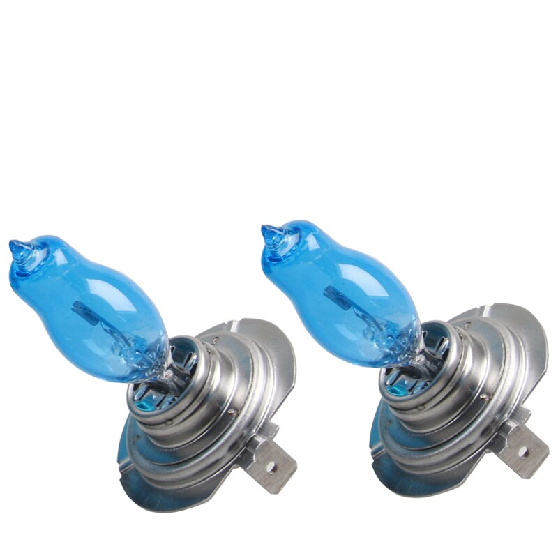 2PC 100W H7 Car Halogen Fog Light HeadLight DRL HOD Lamp Dark Blue Glass Replacement Bulbs Super bright 6000K white