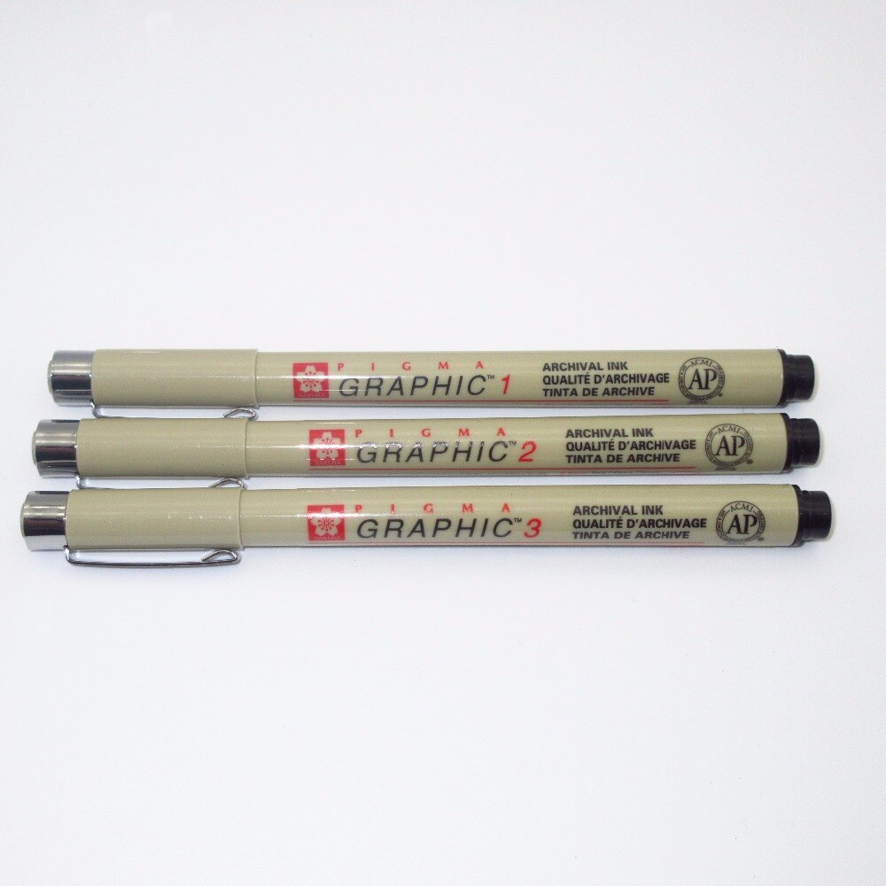 SAKURA-rotuladores PIGMA Micron, pincel para dibujo gráfico, tinta de archivo impermeable, a prueba de decoloración, japón