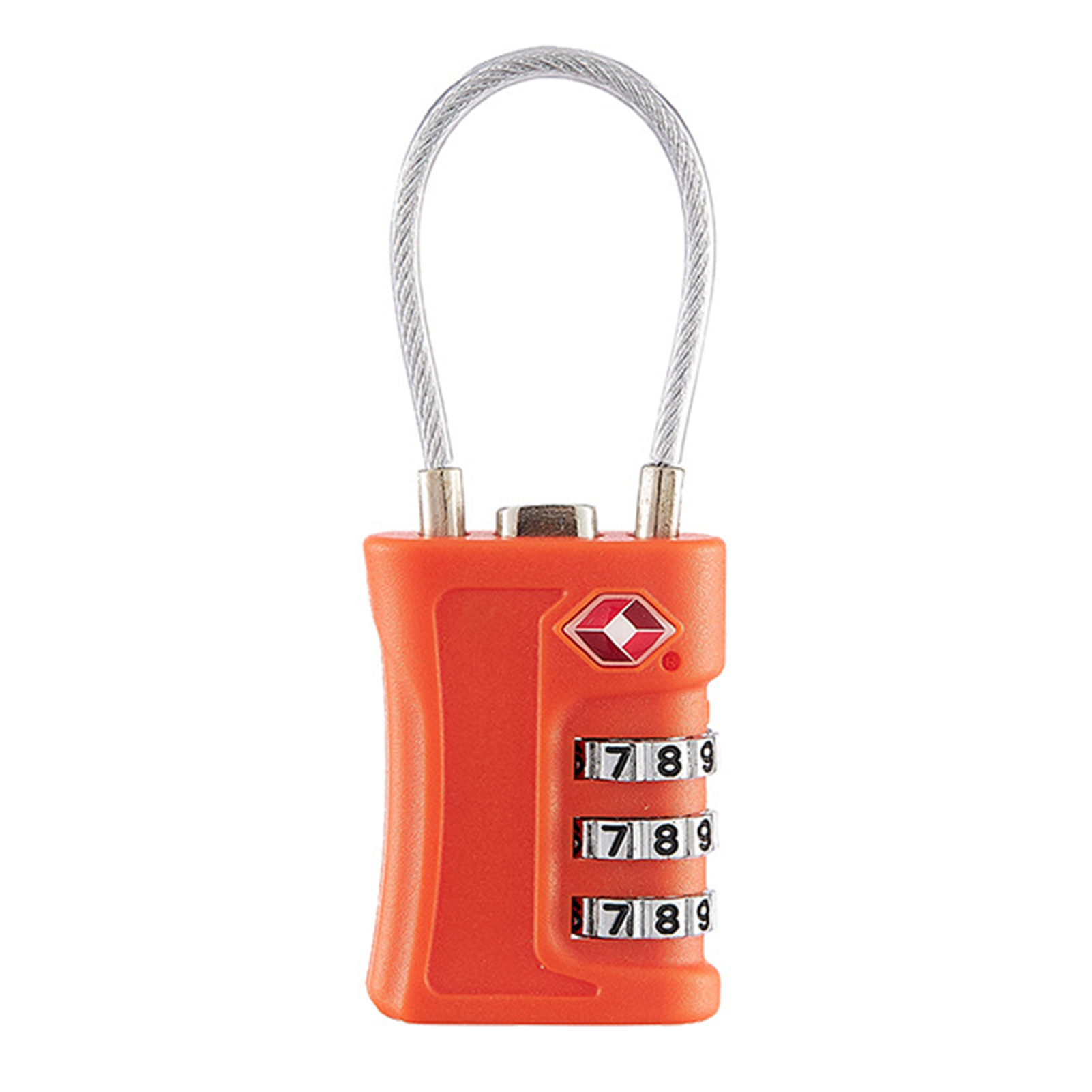 Anti-Theft Luggage Locks Lightweight 3 Dial Combination Steel Wire Lock Tsa-Compatible Travel Luggage Locks: Dark Khaki